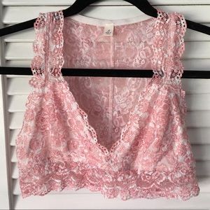 💫New pink lace bralett